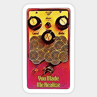 Shoegaze Guitar Effects Pedal Sticker